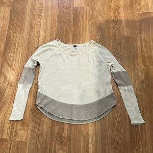 We The Free long sleeve waffle tee